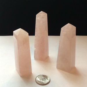 ROSE QUARTZ CRYSTAL OBELISK